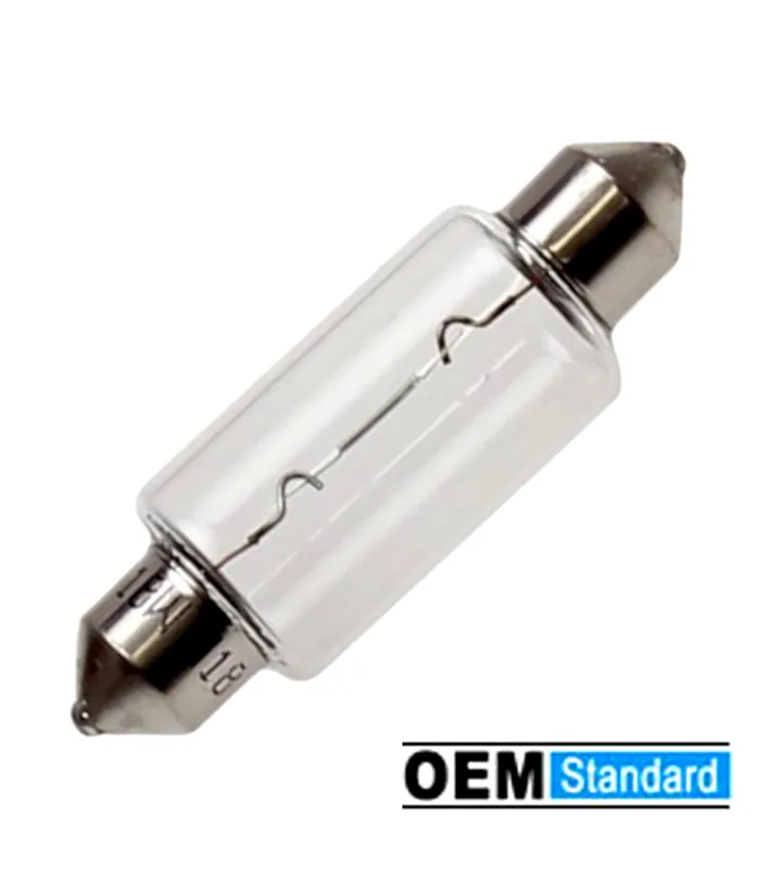 Soffitte 15x44mm 12V 18W klar Birne Mofa Moped Mokick Glühbirne Lampe Solange Der Vorrat Reicht