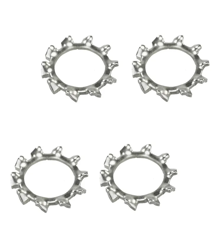 Neu 4 x Zahnscheibe Sicherungsscheibe M10 DIN 6797 Edelstahl 2,2