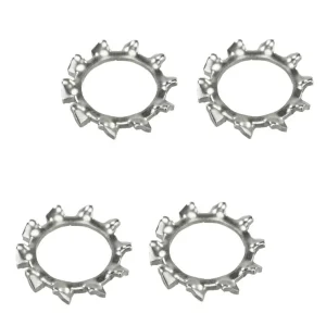 4 x Zahnscheibe Sicherungsscheibe M4 DIN 6797 Edelstahl 2,2 Mofa Moped Super-Preis