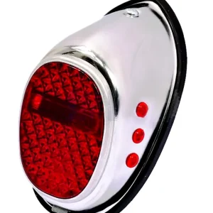 Rücklicht Rückstrahler Retro Oldtimer mit Bremslicht Hella Remake Chrom Top-Angebot