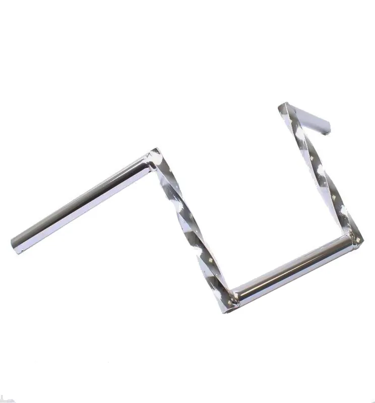 Solange Der Vorrat Reicht Lenker Mofa Moped Chopper Twist gedreht 22 cm hoch Chrom eckig