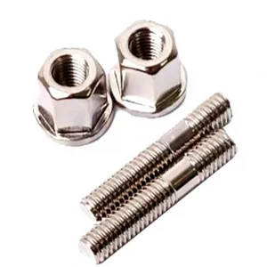 2 x Stehbolzen M6 x 32 mm mit erhöhten Bundmuttern Mofa Moped Nur Für Kurze Zeit