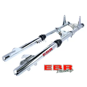 Markenprodukt Teleskopgabel Gabel Telegabel mit Bremssattelhalter verchromt -EBR-