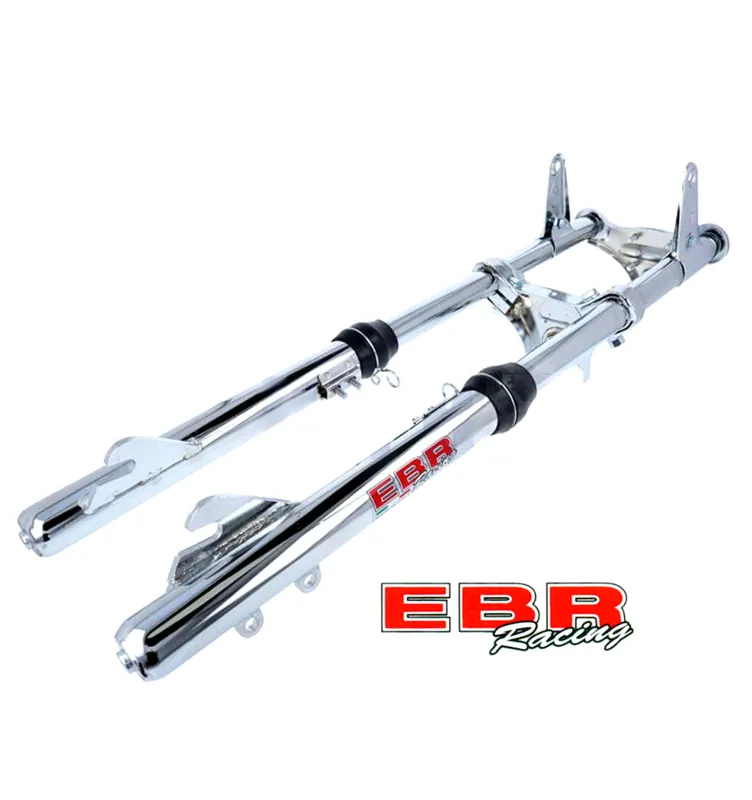 Markenprodukt Teleskopgabel Gabel Telegabel mit Bremssattelhalter verchromt -EBR-