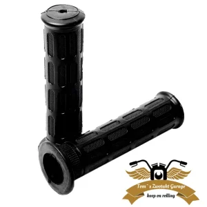 Lenkergriffe "Japanisch" schwarz weiche Gummimischung Griffe 22/24 / 130mm viel Grip Top-Preis