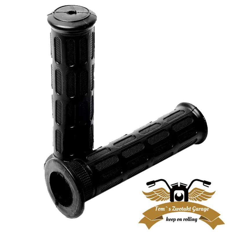 Lenkergriffe "Japanisch" schwarz weiche Gummimischung Griffe 22/24 / 130mm viel Grip Top-Preis