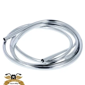 1m Chrom Zierleiste Klemmleiste Chromleiste Tank Gehäuse Mofa Moped Motorrad Preiswert