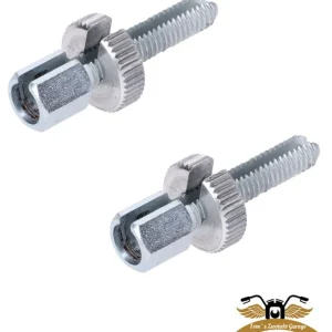 Billig Einstellschraube M6 x 20 Bowdenzug Rändelschraube geschlitzt -OEM-