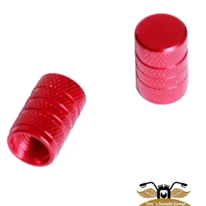 2 x Ventilkappe Ventildeckel Aluminium rot Mofa Moped KFZ Schneller Versand