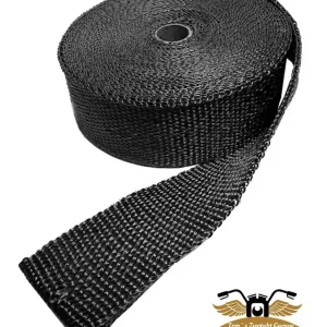Top-Seller Auspuff Hitzeschutzband KrümmerHitzeSchutz Band Basaltfaser 1000 ° schwarz 50mm