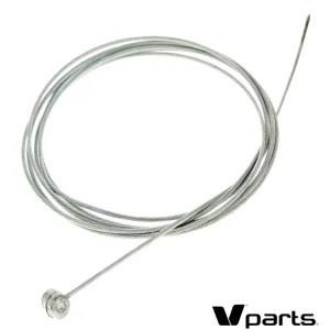 Sale Bowdenzug Innenzug Innenkabel 200cm x Ø 2,0mm mit Nippel 8x8mm -V-Parts-