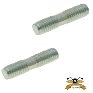 2 x Auspuff Stehbolzen verzinkt M6 x 27mm Mofa Moped KFZ Preis Gesenkt