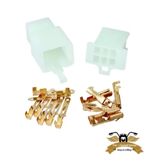 Beliebt Stecker Satz Kabelverbinder 6 Pin 2,3 mm 14-teilig Mofa Moped KFZ