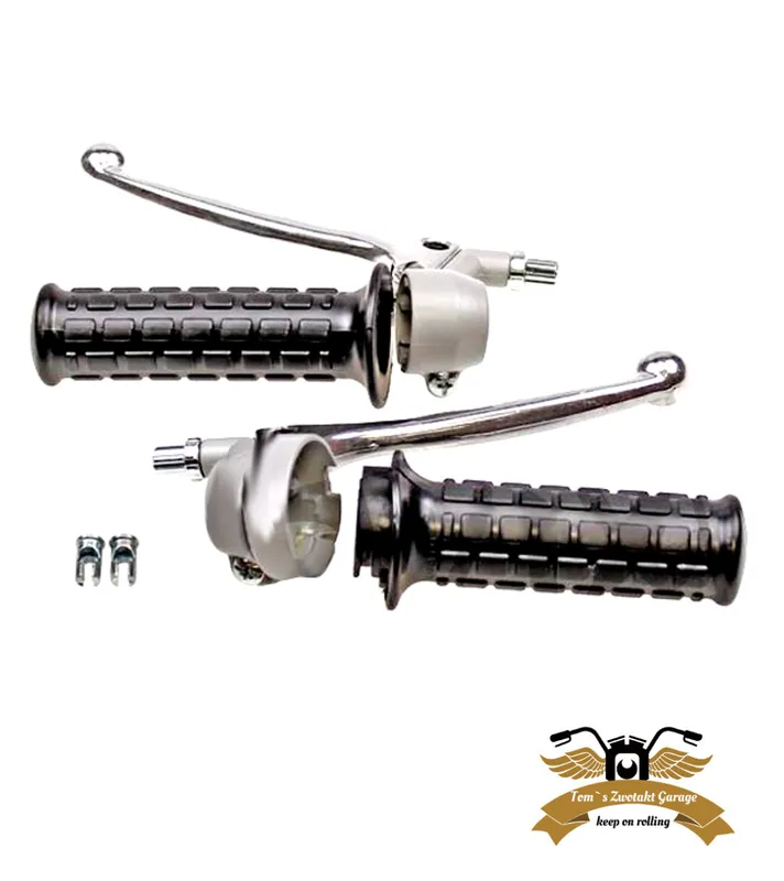 Highlight Armatur Griffsatz Klassik Gasgriff / Kupplungsgriff / Bremsgriff universal