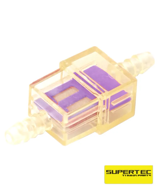 Benzinfilter Mofa Moped Roller Mokick rot transparent 7 mm Gratis Versand