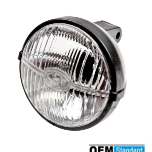 Zertifiziert Scheinwerfer vorne Retro klein schwarz rund Kunststoff Universal Mofa Moped