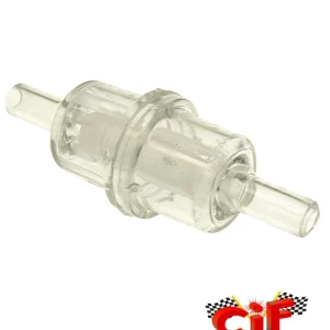 Benzinfilter Kunststoff klein transparent Anschluß 8mm CIF Heißes Angebot