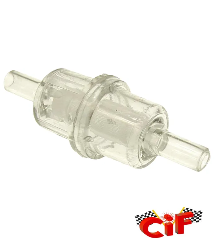 Benzinfilter Kunststoff klein transparent Anschluß 8mm CIF Heißes Angebot