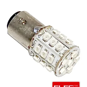 Finale Aktion LED Birne rot leuchtend BAY15D 12V mit 25 LED`s Rücklicht 18x40 mm