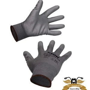 Arbeitshandschuhe grau Mechanikerhandschuh Nitrilbeschichtet Gr. 8 / M Neu