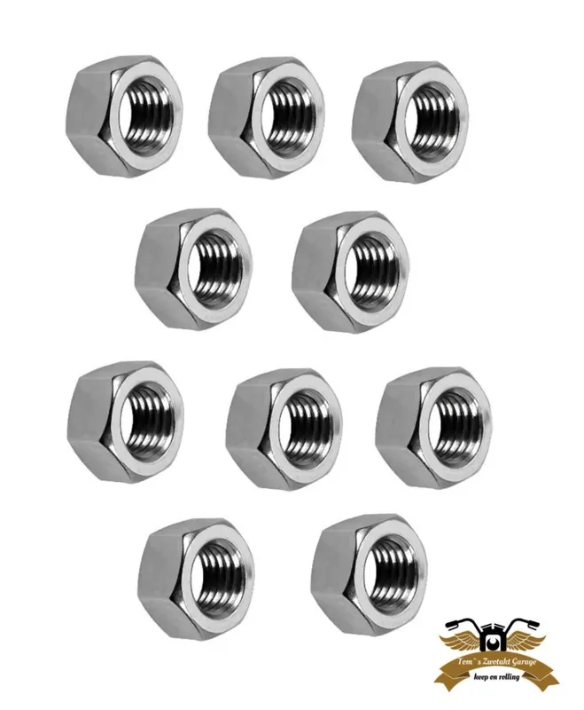 Top-Preis 10 x Sechskantmutter M6 DIN 934 verzinkt Moped Mofa Mokick