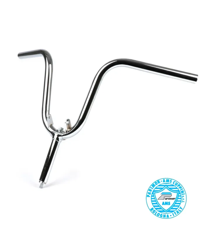 Gratis Versand Lenker Piaggio Vespa SI Boxer Scheinwerferhalter Chrom Ø 22,0mm -Cuppini-