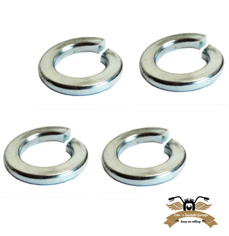 4 x Federring A10 Sprengring Unterlegscheibe DIN 127 verzinkt Top-Seller