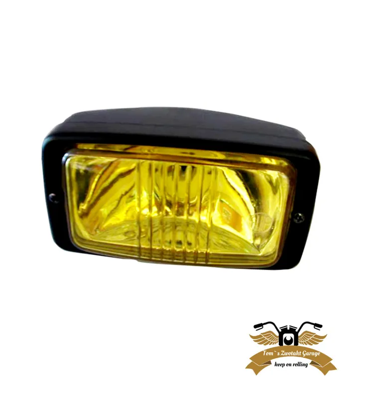 Heißes Angebot Scheinwerfer gelb Frontscheinwerfer Guia eckig 140 x 75 mm Mofa Moped