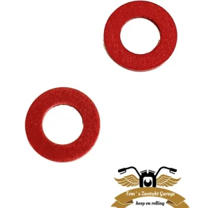 2xFiberring 8x4x0,8mm Vulkanring Ölschraube Dichtung Öl Ciao, Bravo-CIF- Meistverkauft