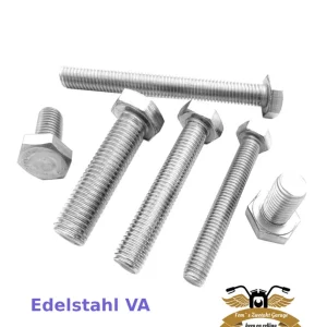 Ausverkauf 10 x Sechskantschraube M6 x 12 DIN 933 V2A Edelstahl Mofa Moped