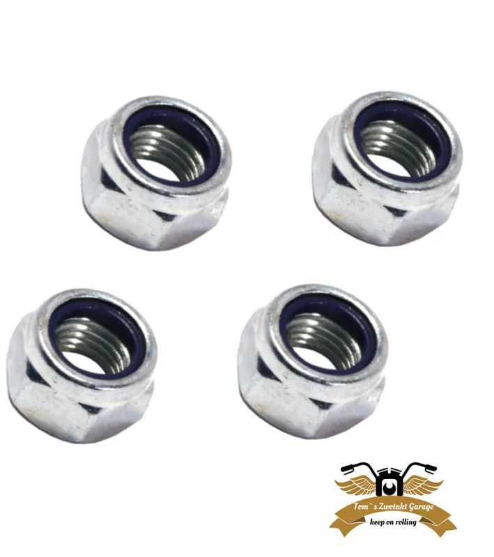 Rabatt 4 x Sechskantmutter M8 Stopmutter DIN 985 VA