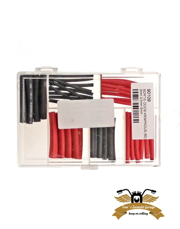 Schrumpfschlauch Set schwarz / rot 60-teilig - 2 / 3,5 / 5mm Direktkauf