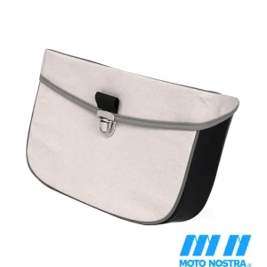 Satteltasche Piaggio Ciao hellgrau Moto Nostra 305 x 220 x 90 mm mit Halterung Expressversand