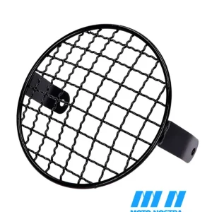 Neue Ware Scheinwerfergitter rund Ø 130mm Stahldraht Lampengitter-Moto Nostra-