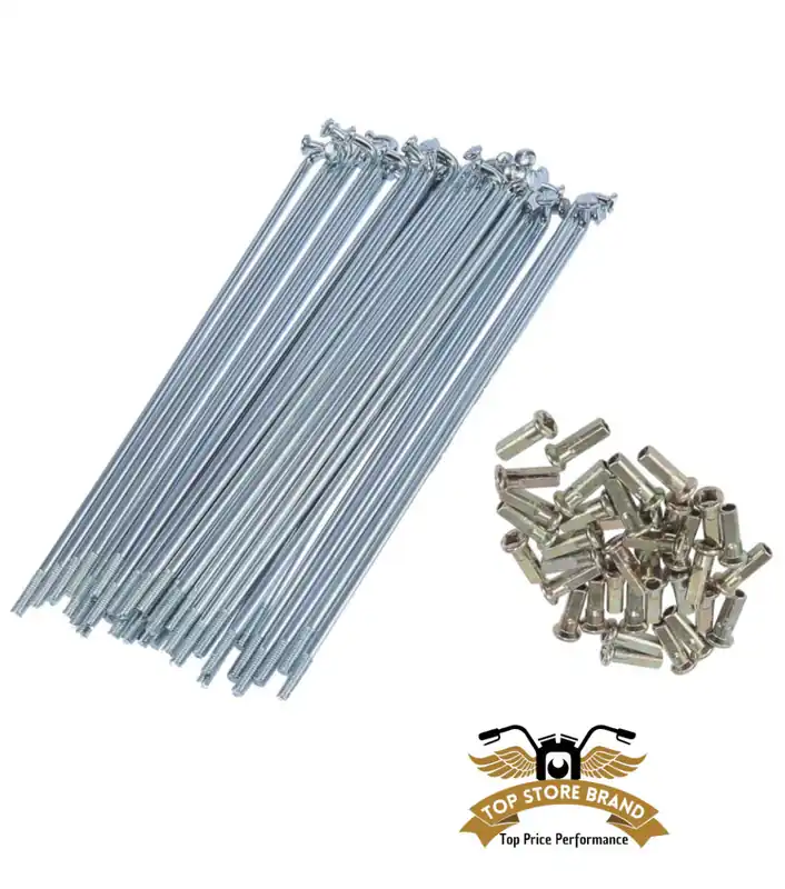 Kracherpreis 36 x Speichen verzinkt mit Nippel 36 St. 158mm x 2,9mm 90 Grad 17 Zoll