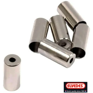 Heißes Angebot Endkappe Bowdenzug CNC Messing Ø 4,5mm verchromt Endhülse Bowdenzugkappe