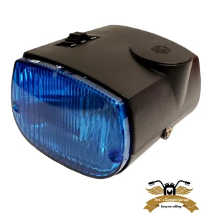 Scheinwerfer Frontscheinwerfer 2-Wege blaue Streuscheibe Piaggio Ciao P PX Ausverkauf