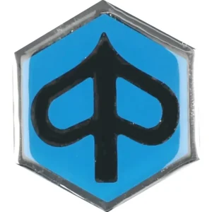 Ciao 3D Gel Logo Sticker Aufkleber Piaggio Embleme Sechseck 30x34mm Ausverkauf
