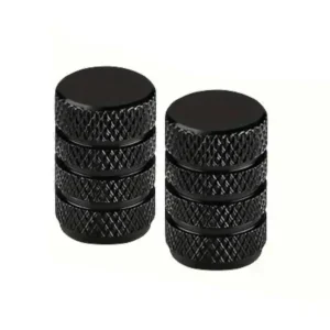 2 x Ventilkappe Ventildeckel Aluminium schwarz Mofa Moped KFZ Top-Angebot