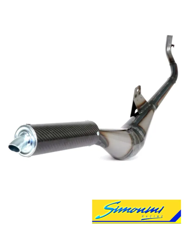 Zertifiziert Auspuff Simonini Calibrata Carbone Ø 22mm Racing Ciao, Bravo, Si -Simonini-