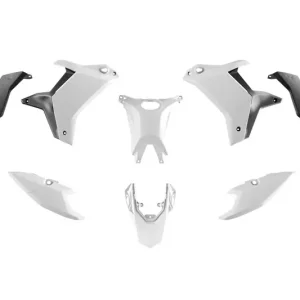 Rtech T7 REVOLUTION Plastik kit für Yamaha Tenere 700 2025- Weiß/Schwarz Preiswert