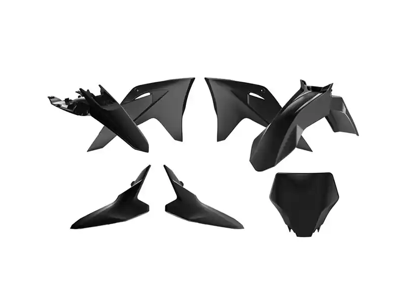 Solange Der Vorrat Reicht Rtech Plastikkit für GasGas MC 65 24- Schwarz 5tlg.