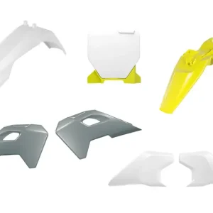 Top-Angebot Rtech Plastikkit für Husqvarna TC 50 24- OEM Weiß-Gelb-Grau 6tlg.