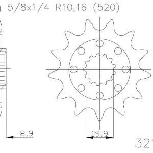 Beliebt Motorritzel ( D ) Suzuki RMZ 250 13-14 Zähne