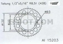 Günstig Esjot Kettenrad für KTM SX 85, Husqvarna TC, GasGas MC 48 Zähne