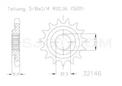 Motorritzel ( D ) Suzuki RMZ 450 13 Zähne Top-Angebot