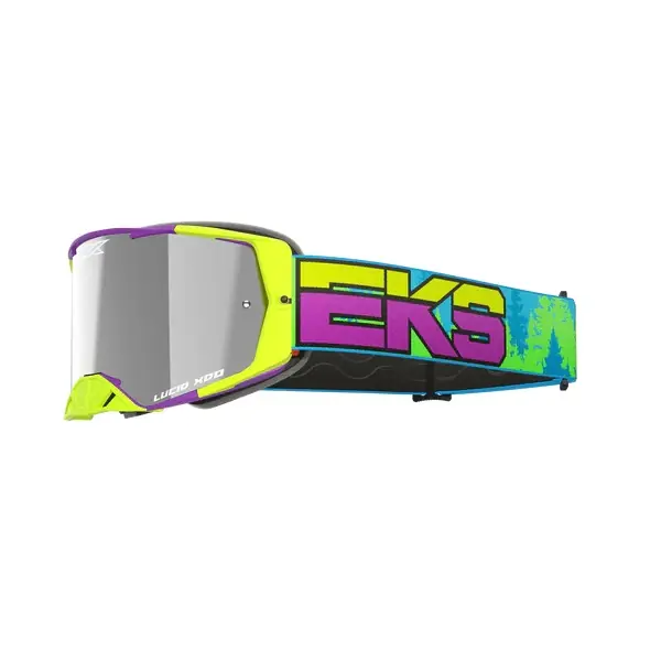 Kostenloser Versand EKS Lucid Brille Signature Carson Brown Edition Lila-Gelb -Silber Verspiegeltes Glas