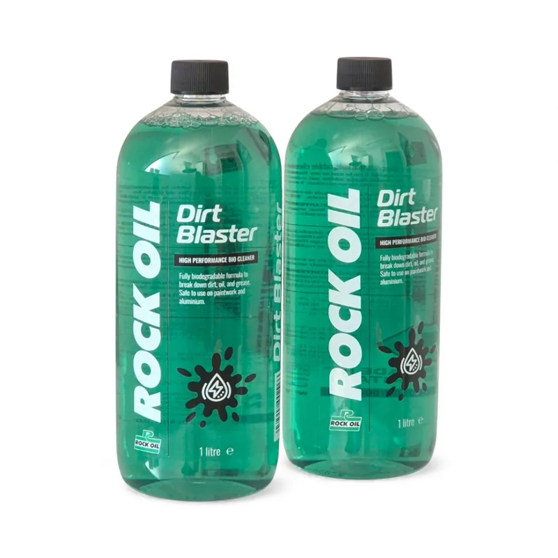 Rock Oil Dirt Blaster 2x 1 L – Hochwirksamer Bio Reiniger für dein Offroad-Bike Nur Heute
