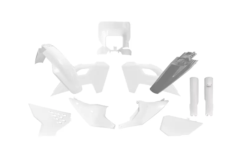 Sonderaktion Rtech Plastik Komplett Kit für Husqvarna TE/FE 24-Weiß-Grau 7tlg.