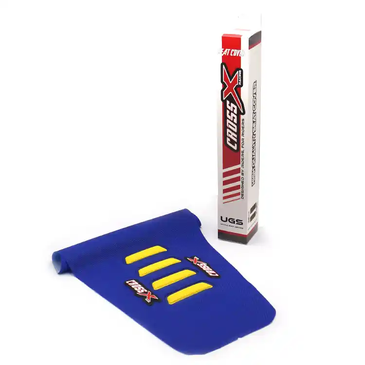 CrossX Sitzbezug UGS-WAVE Sherco SE-R/SEF-R 25- Blau Gelb Highlight